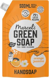 Marcels Green Soap Handzeep Sinaasappel & Jasmijn Navulling 500ML