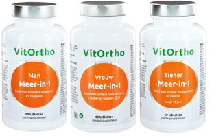 VitOrtho Meer-in-1 Man, Vrouw en Tiener Tabletten Combivoordeel 3ST