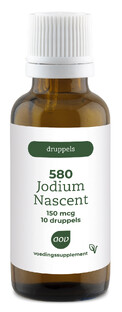 AOV 580 Jodium Nascent 150 mcg druppels 15ML AOV 580 Jodium Nascent 150 mcg druppels 15ML