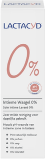 Lactacyd Intieme Wasgel 0% 250ML Lactacyd Intieme Wasgel 0% 250ML
