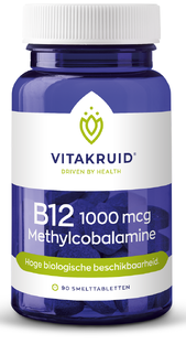 Vitakruid B12 1000 mcg Actief Methylcobalamine Vitamine 90TB Vitakruid B12 1000 mcg Actief Methylcobalamine Vitamine 90TB