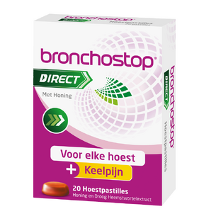 Bronchostop Direct Honing Hoestpastilles 20ST Bronchostop Direct Honing Hoestpastilles 20ST