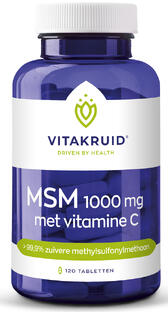 Vitakruid MSM 1000mg met Vitamine C Tabletten 120TB