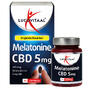 Lucovitaal Melatonine CBD 5 Mg Capsules 30CPvoorkant verpakking