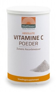 Mattisson HealthStyle Absolute Vitamine C Poeder 350GR Mattisson HealthStyle Absolute Vitamine C Poeder 350GR