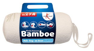 Lucovitaal Bamboe Pinda Kussen Wit 1ST Lucovitaal Bamboe Pinda Kussen Wit 1ST