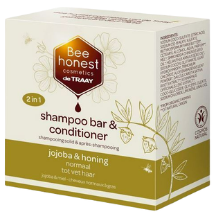 Bee Honest Shampoo Bar & Conditioner - Jojoba & Honing 80GR Bee Honest Shampoo Bar & Conditioner - Jojoba & Honing 80GR