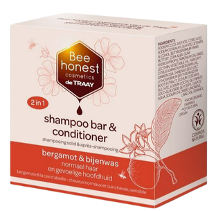 Bee Honest Shampoo Bar & Conditioner - Bergamot & Bijenwas 80GR Bee Honest Shampoo Bar & Conditioner - Bergamot & Bijenwas 80GR