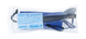Melleson Optics Leesbril Wayfarer Mat Blauw +2.00 1ST achterkant verpakking