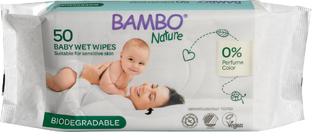 Bambo Nature Bio Babydoekjes 50ST