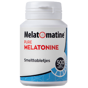 Melatomatine Pure Melatonine Smelttabletjes 500TB Melatomatine Pure Melatonine Smelttabletjes 500TB