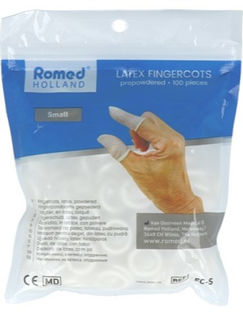 Romed Vingercondooms Latex S 100ST Romed Vingercondooms Latex S 100ST
