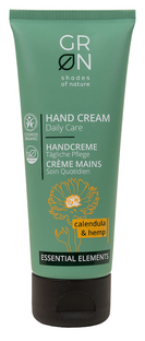 GRN Essential Elements Hand Cream Calendula & Hemp 75ML