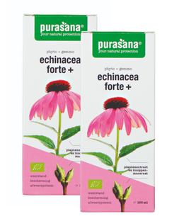Purasana Echinacea Forte+ Druppels Duoverpakking 200ML Purasana Echinacea Forte+ Druppels Duoverpakking 200ML