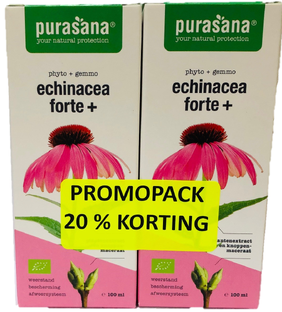 Purasana Echinacea Forte+ Druppels Duoverpakking 200ML