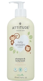 Attitude Baby Leaves 2-in-1 Shampoo & Body Wash 473ML Attitude Baby Leaves 2-in-1 Shampoo & Body Wash 473ML