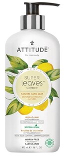 Attitude Super Leaves Science Naturals Hand Soap Lemon 473ML Attitude Super Leaves Science Naturals Hand Soap Lemon 473ML