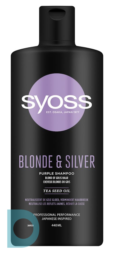 Syoss Blonde Silver Shampoo 440ml | De Online Drogist