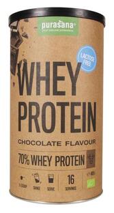 Purasana Whey Protein Chocolate Lactosevrij 400GR