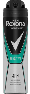 De Online Drogist Rexona Men Sensitive Anti-Transpirant Spray 150ML aanbieding