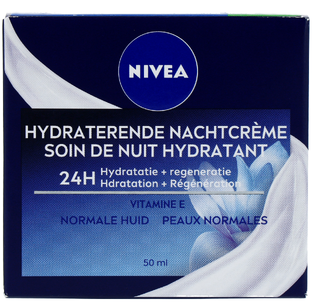 Nivea Essentials Hydraterende Nachtcrème Normale Huid 50ML Nivea Essentials Hydraterende Nachtcrème Normale Huid 50ML