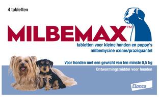 Milbemax Kleine hond & Puppy's Ontwormingsmiddel Tabletten 4ST