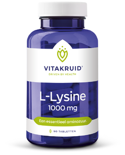 Vitakruid L-Lysine 1000mg met vitamine C 90TB  Vitakruid L-Lysine 1000mg met vitamine C 90TB