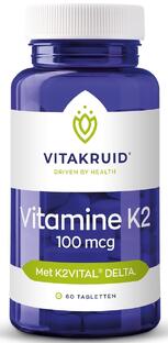 Vitakruid Vitamine K2 100 mcg Tabletten 60TB