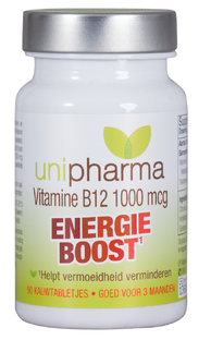 Unipharma Vitamine B12 1000mcg Energie Boost 90KTB Unipharma Vitamine B12 1000mcg Energie Boost 90KTB