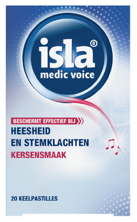 Isla Medic Voice Kersen Keelpastilles 20ST