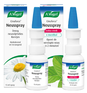 A.Vogel Cinuforce Neusspray Extra Sterk + Neusspray Droog Neusslijmvlies & Korstjes Combiverpakking 2ST A.Vogel Cinuforce Neusspray Extra Sterk + Neusspray Droog Neusslijmvlies & Korstjes Combiverpakking 2ST