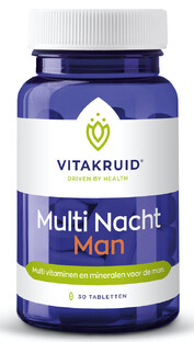 Vitakruid Multi Nacht Man 100% Vegan Tabletten 30TB Vitakruid Multi Nacht Man 100% Vegan Tabletten 30TB