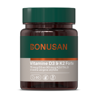 Bonusan Vitamine D3 & K2 Forte Softgels 60SG  Bonusan Vitamine D3 & K2 Forte Softgels 60SG