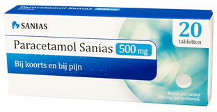 Sanias Paracetamol 500mg Tabletten 20TB Sanias Paracetamol 500mg Tabletten 20TB