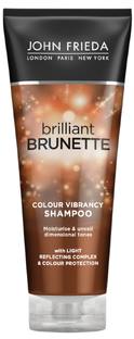 De Online Drogist John Frieda Brilliant Brunette Colour Vibrancy Shampoo 250ML aanbieding