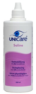Unicare Saline Lenzenvloeistof 360ML Unicare Saline Lenzenvloeistof 360ML