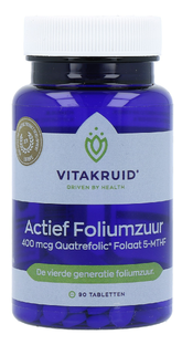 Vitakruid Actief Foliumzuur 400mcg 90TB