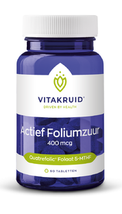 Vitakruid Actief Foliumzuur Quatrefolic® 5-MTHF 400 mcg 90TB Vitakruid Actief Foliumzuur Quatrefolic® 5-MTHF 400 mcg 90TB