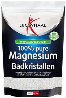 De Online Drogist Lucovitaal Magnesium Badkristallen 1000GR aanbieding