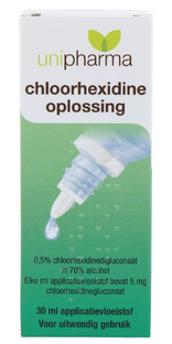 Unipharma Chloorhexidine 0,5% 30ML Unipharma Chloorhexidine 0,5% 30ML