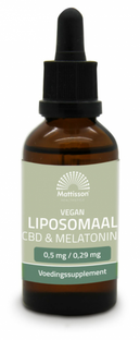De Online Drogist Mattisson HealthStyle Vegan Liposomaal CBD & Melatonine 30ML aanbieding