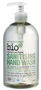Bio D Sanitising Hand Wash Rosemary & Thyme 500ML