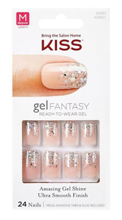 Kiss Gel Fantasy Nails Set Glitter 1ST