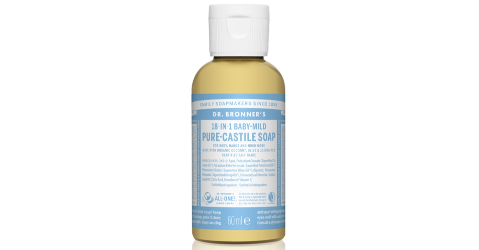 Dr Bronner Pure Castile Zeep Baby Mild 60ml
