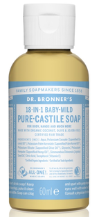 Dr. Bronner Dr Bronner Pure Castile Zeep Baby Mild 60ML Dr. Bronner Dr Bronner Pure Castile Zeep Baby Mild 60ML