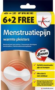 Lucovitaal Menstruatiepijn Warmepleisters 8ST