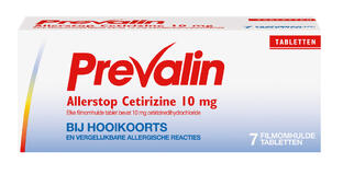 Prevalin Allerstop 10mg Hooikoorts Tabletten 7TB