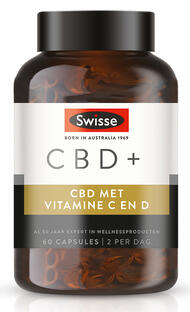 Swisse CBD+ Vitamine C en D Capsules 60CP