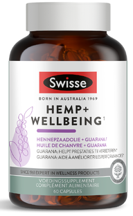 Swisse Hemp+ Wellbeing Capsules 60TB