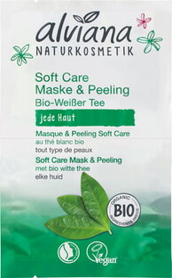 Alviana Soft Care Mask & Peeling Witte Thee 2ST Alviana Soft Care Mask & Peeling Witte Thee 2ST